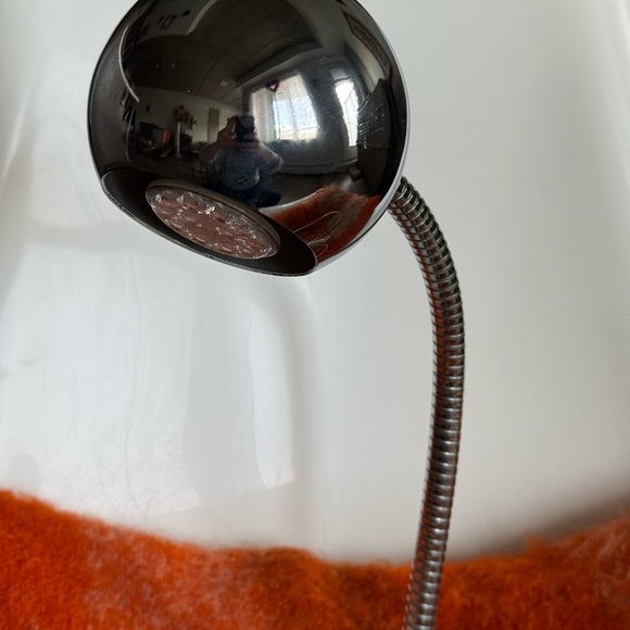 Vintage Lamp Gooseneck 60s Chrome Space Age Atomic Light Working Condition - Picture 11 of 16